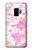 S3036 ピンクフラワーフローラ Pink Sweet Flower Flora Samsung Galaxy S9 バックケース、フリップケース・カバー