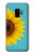 S3039 ひまわり Vintage Sunflower Blue Samsung Galaxy S9 バックケース、フリップケース・カバー