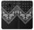 S3363 黒バンダナ Bandana Black Pattern Samsung Galaxy S7 バックケース、フリップケース・カバー
