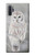 S1566 白フクロウ シロフクロウ Snowy Owl White Owl Samsung Galaxy Note 10 Plus バックケース、フリップケース・カバー