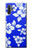 S2244 ハワイのハイビスカス青柄 Hawaiian Hibiscus Blue Pattern Samsung Galaxy Note 10 Plus バックケース、フリップケース・カバー