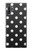 S2299 黒い水玉 Black Polka Dots Samsung Galaxy Note 10 Plus バックケース、フリップケース・カバー