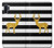 S2794 黒と白のストライプ 金の鹿 Black and White Striped Deer Gold Sparkles Samsung Galaxy Note 10 Plus バックケース、フリップケース・カバー