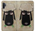 S2826 眠えない黒い羊 Cute Cartoon Unsleep Black Sheep Samsung Galaxy Note 10 Plus バックケース、フリップケース・カバー