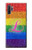 S2900 レインボーLGBTレズビアンプライド旗 Rainbow LGBT Lesbian Pride Flag Samsung Galaxy Note 10 Plus バックケース、フリップケース・カバー