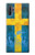 S2990 スウェーデンサッカー Sweden Football Soccer Flag Samsung Galaxy Note 10 Plus バックケース、フリップケース・カバー