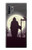 S3262 恐るべき 夜の月 墓地 Grim Reaper Night Moon Cemetery Samsung Galaxy Note 10 Plus バックケース、フリップケース・カバー