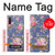 S3265 ヴィンテージ花柄 Vintage Flower Pattern Samsung Galaxy Note 10 Plus バックケース、フリップケース・カバー