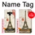 S2108 エッフェル塔パリポストカード Eiffel Tower Paris Postcard Note 9 Samsung Galaxy Note9 バックケース、フリップケース・カバー
