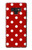 S2951 赤の水玉 Red Polka Dots Note 9 Samsung Galaxy Note9 バックケース、フリップケース・カバー