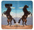 S0934 黒野生馬 Wild Black Horse Note 8 Samsung Galaxy Note8 バックケース、フリップケース・カバー