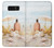 S1425 浜ときれいな貝殻 Seashells on The Beach Note 8 Samsung Galaxy Note8 バックケース、フリップケース・カバー