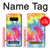 S1697 絞り染め カラフルなグラフィックプリント Tie Dye Colorful Graphic Printed Note 8 Samsung Galaxy Note8 バックケース、フリップケース・カバー