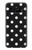 S2299 黒い水玉 Black Polka Dots Note 8 Samsung Galaxy Note8 バックケース、フリップケース・カバー