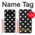 S2299 黒い水玉 Black Polka Dots Note 8 Samsung Galaxy Note8 バックケース、フリップケース・カバー