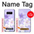 S2361 紫の花 Purple White Flowers Note 8 Samsung Galaxy Note8 バックケース、フリップケース・カバー