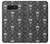 S2371 スカルヴィンテージモノクロのパターン Skull Vintage Monochrome Pattern Note 8 Samsung Galaxy Note8 バックケース、フリップケース・カバー
