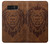 S2529 レオゾディアックタトゥーブラウングラフィック Leo Zodiac Tattoo Brown Graphic Print Note 8 Samsung Galaxy Note8 バックケース、フリップケース・カバー