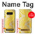 S2713 黄蛇の皮膚 グラフィックプリント Yellow Snake Skin Graphic Printed Note 8 Samsung Galaxy Note8 バックケース、フリップケース・カバー