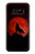 S2955 狼は赤月にハウリング Wolf Howling Red Moon Note 8 Samsung Galaxy Note8 バックケース、フリップケース・カバー