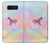S3203 レインボーユニコーン Rainbow Unicorn Note 8 Samsung Galaxy Note8 バックケース、フリップケース・カバー