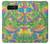 S3273 フラワーラインアートパターン Flower Line Art Pattern Note 8 Samsung Galaxy Note8 バックケース、フリップケース・カバー