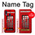 S0058 ロンドン〔イギリス〕の赤い電話ボックス Classic British Red Telephone Box Samsung Galaxy A40 バックケース、フリップケース・カバー