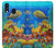 S2568 海と魚とサンゴ Sea Seabed Fish Corals Underwater Ocean Samsung Galaxy A40 バックケース、フリップケース・カバー