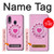 S2847 ピンクロータリー電話 Pink Retro Rotary Phone Samsung Galaxy A40 バックケース、フリップケース・カバー