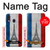 S2859 ヴィンテージフランスの旗エッフェル塔 Vintage France Flag Eiffel Tower Samsung Galaxy A40 バックケース、フリップケース・カバー