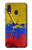 S3306 コロンビアの旗ビンテージフットボールのグラフィック Colombia Flag Vintage Football Graphic Samsung Galaxy A40 バックケース、フリップケース・カバー