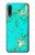 S2377 ターコイズの宝石用原石のグラフィックプリント Turquoise Gemstone Texture Graphic Printed Samsung Galaxy A50 バックケース、フリップケース・カバー