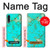S2377 ターコイズの宝石用原石のグラフィックプリント Turquoise Gemstone Texture Graphic Printed Samsung Galaxy A50 バックケース、フリップケース・カバー
