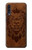 S2529 レオゾディアックタトゥーブラウングラフィック Leo Zodiac Tattoo Brown Graphic Print Samsung Galaxy A50 バックケース、フリップケース・カバー