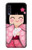 S3042 雛人形 着物桜 Japan Girl Hina Doll Kimono Sakura Samsung Galaxy A50 バックケース、フリップケース・カバー