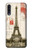 S2108 エッフェル塔パリポストカード Eiffel Tower Paris Postcard Samsung Galaxy A70 バックケース、フリップケース・カバー