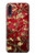 S2414 赤開花アーモンドの木 フィンセント・ファン・ゴッホ Red Blossoming Almond Tree Van Gogh Samsung Galaxy A70 バックケース、フリップケース・カバー
