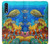 S2568 海と魚とサンゴ Sea Seabed Fish Corals Underwater Ocean Samsung Galaxy A70 バックケース、フリップケース・カバー
