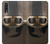 S2645 ヴィンテージブラウンゴーグルオートバイヘルメット Vintage Brown Goggles Motorcycle Helmet Samsung Galaxy A70 バックケース、フリップケース・カバー