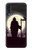 S3262 恐るべき 夜の月 墓地 Grim Reaper Night Moon Cemetery Samsung Galaxy A70 バックケース、フリップケース・カバー