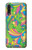 S3273 フラワーラインアートパターン Flower Line Art Pattern Samsung Galaxy A70 バックケース、フリップケース・カバー