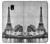S2350 古いパリエッフェル塔 Old Paris Eiffel Tower Samsung Galaxy J7 (2018) バックケース、フリップケース・カバー