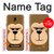 S2721 可愛い気難しい猿の漫画 Cute Grumpy Monkey Cartoon Samsung Galaxy J7 (2018) バックケース、フリップケース・カバー