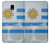 S2995 ウルグアイサッカー Uruguay Football Soccer Flag Samsung Galaxy J7 (2018) バックケース、フリップケース・カバー