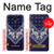 S3357 ネイビーブルーバンダナパターン Navy Blue Bandana Pattern Samsung Galaxy J7 (2018) バックケース、フリップケース・カバー