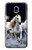 S0246 白馬 White Horse Samsung Galaxy J3 (2018) バックケース、フリップケース・カバー