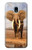 S0310 アフリカゾウ African Elephant Samsung Galaxy J3 (2018) バックケース、フリップケース・カバー