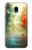 S0913 森の中の道 Road Through The Woods Samsung Galaxy J3 (2018) バックケース、フリップケース・カバー