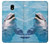 S1291 イルカ Dolphin Samsung Galaxy J3 (2018) バックケース、フリップケース・カバー