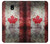 S2490 カナダメープルリーフ旗 Canada Maple Leaf Flag Texture Samsung Galaxy J3 (2018) バックケース、フリップケース・カバー
